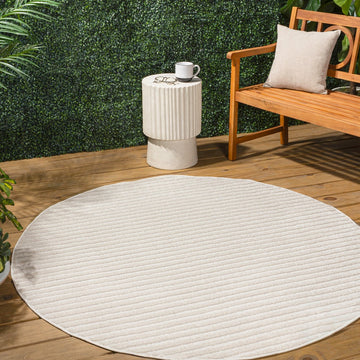Aarhus Minimalist Scandi Striped Area Rug